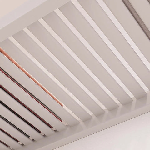 Solid Wood Cut To Fit Closet Storage Kit In Clean White Featuring Reinforced Garment Bars And Deep Spaced Shelving for hanging clothes.