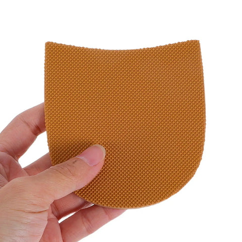 Anti Slip Heel Pads For Shoes Self Adhesive Rubber Heel Protectors For Boots And Sneakers 1 Pair Khaki Unisex Durable Non Slip Comfort