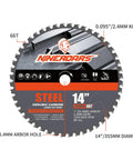 14 Inch Carbide Tipped Cold Cut Chop Saw Blade 66 Tooth For Ferrous Metals Steel And Angle Iron delivers clean burr free cuts