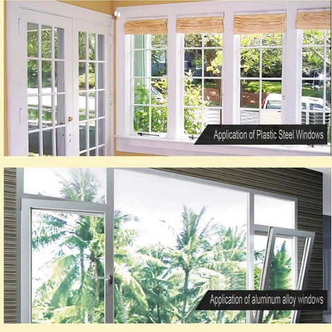 Plastic steel windows and aluminum alloy windows showcasing screen installation suitability