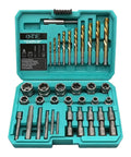 Bolt Extractor Kit And Screw Extractor Set With 40 Left Hand Heavy Duty Cobalt Drill Bits and Easy Out