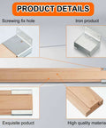 4 Pack Wooden Drawer Slides 14 Inch Bottom Mount Tracks Replacement Runners For Cabinet Fix Solid Wood Construction with metal glides.