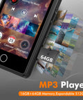 Massive 80GB Bluetooth MP3 Player And 3 Inch Portable MP4 Video Player With Built In Speaker FM Radio Video E Book Recording