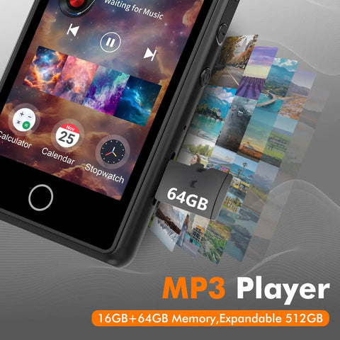 Massive 80GB Bluetooth MP3 Player And 3 Inch Portable MP4 Video Player With Built In Speaker FM Radio Video E Book Recording
