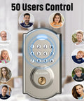 Keyless Entry Door Lock With Keypad And Smart Deadbolt Auto Lock Waterproof Security For Front Door A Breeze To Install