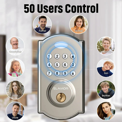 Keyless Entry Door Lock With Keypad And Smart Deadbolt Auto Lock Waterproof Security For Front Door A Breeze To Install