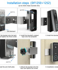 Installation guide for Anti Theft Doorbell Mount For AOSU Video Doorbell SE Pro Ultra No Drilling Bracket Fits Doors