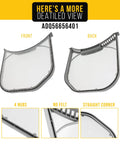 Front and back view of Dryer Lint Trap Screen Replacement for LG and Kenmore Elite Dryers Fits DLE3170W DLE3400W