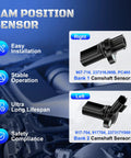 Two Pack Camshaft Position Sensor Replacement Set For Nissan And Infiniti V6 3.5L And 4.0L Engines Fits 350Z Altima Maxima Murano Quest Pathfinder Frontier Xterra And More, bank 1 and bank 2