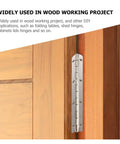Heavy Duty 180 Degree Concealed Door Hinges Set 3 Pack for Cabinets and Furniture on wooden door