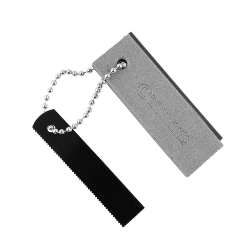 Magnesium Fire Starter Kit Portable Waterproof Survival Tool For Camping Hiking Bushcraft And Emergency Prep With Built In Flint Serrated Blade And Striker For Easy Sparks In Any Weather on a chain