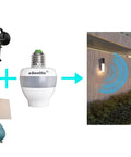 Radar Motion Sensor Socket Adapter 2 Pack For Any Light Bulb No Fuss Plug N Play Retrofit With 360 Degree Detection Dusk To Dawn