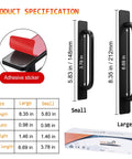 Product specifications of Self Adhesive Cabinet Handles 2 Pack Aluminum Alloy Push Pull Handles for kitchen cabinets, drawers.