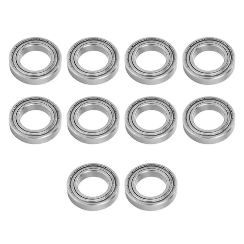 Bearing Kit Ten Pieces Beefy Stainless Steel Mini Ball Bearings For Industrial Machinery 42x25x9mm, 10 bearings shown