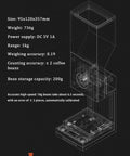 Image of Commercial Coffee Bean Batch Dispenser And Boss Level Weighing Scale For Specialty Cafes with aluminum body and precise portioning system.