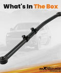 0 To 8 Inch Adjustable Front Forged Track Bar For Ford F 250 F 350 Super Duty 2005 2016 Lifted 4X4 Trucks Durable Rust Resistant Coated Steel With Rubber Bushings For Smooth Steering And Precise Alignment, black forged steel bar with bushings