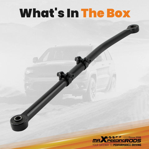 Adjustable Front Forged Track Bar for Ford F-250/F-350 Super Duty 2005-2016, 0 to 8 Inch Lift Compatible, Heavy Duty Forged Steel Rod, Rust Resistant Finish, Precision Machined, Improves Steering Stability for Off Road and Towing in black