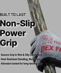 Nitrile Work Gloves FN330 3D Comfort Stretchy Fit Firm Grip Thin Lightweight Touch Screen Compatible Durable grey glove gripping cable