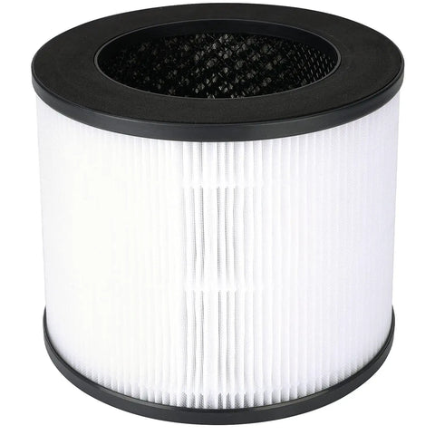 Cylindrical H13 True HEPA Replacement Filter For MOOKA EPI153 Air Purifier captures dust pollen smoke odors and pet dander.