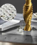 13 Piece Combination Tap Set With HSS Titanium Coated Threading Taps, SAE And Metric Sizes