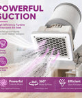 Stay Smooth And Keep Your Mani Bar Dust Free With This Straight Up Powerhouse Nail Dust Collector Vacuum Fan Featuring Quiet Suction And A Massive Detachable Filter Perfect For Gel And Acrylic Filing Sessions, showing the honeycomb air inlet.