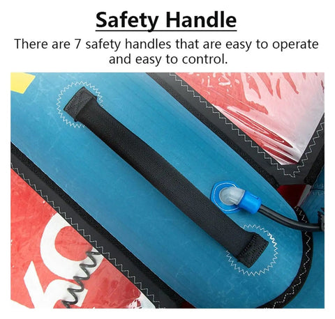 Inflatable Wing Foil For Windsurfing And Kitesurfing, Handy Water Sports Wing with safety handle, durable waterproof material.
