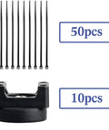 Magnetic Zip Tie Mount Kit 60 Piece For Cable Management With Heavy Duty Nylon Ties And Magnetic Bases Holds About Eleven And A Half Pounds Multipurpose Wire Organizer For Home Office Garage And Workshop