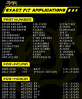 Exact fit applications list for Beefed-Up 130A 12V Alternator Honda Accord 2008-2012 Acura TSX 2009-2014 by part number and models