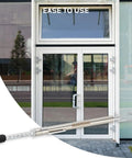 Dual End Door Force Gauge Workhorse With Push Pull Tester 0 to 35 Pounds and 16 Kilograms, Stainless Steel Body With Hook, Door Closer and Lock Adjustment, ADA Compliance Verified, Lightweight and Highly Accurate, used on glass door