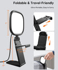 Ring Light For Laptop And Desk Setup With Screen Safe Clip And Adjustable Monitor Mount Eye Caring Diffused LED