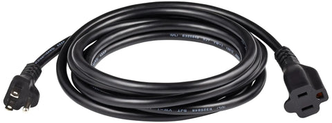 10 Foot Indoor Extension Cord With 3 Prong Outlet Extender For Home Office Tools And Media Equipment 13 Amp 125 Volt Power Cord Black