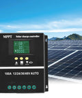 100A MPPT Solar Charge Controller With LCD Display, Auto Detects 12V/24V/36V/48V, 7 Modes, Dual USB Ports in solar panel field