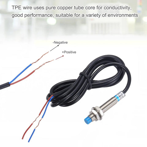 Inductive Proximity Sensor 2 Pack Workhorse Pro Grade PNP No M8 with 1.2m cable for Industrial Automation
