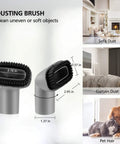 Dust brush from Crevice Tool And Dust Brush Vacuum Attachments Kit for cleaning sofa, curtains, and pet hair in various home settings.