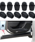 Heavy Duty Rubber Car Door Bumpers 10 Pack Oem Fit 82191 28010 Universal Front Rear Edge Guards displayed on a vehicle door.