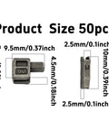 Size Five Metal Zipper Latch Slider Retainer Insertion Pin With Bottom Stopper For Metal Zippers Repair DIY Sewing Replacement