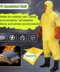 High Voltage Insulation Suit 1kV To 35kV, 2 Pack Electrical Insulation Clothing Set, PVC resin suit with gloves and boots for electricians