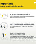 Information about Electrical Fire Prevention Sensor And Yearlong Home Service, U.S. use only, not for resale, service required.