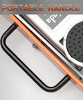 Portable handle on Low Profile 2 Ton Floor Jack With Aluminum And Steel Build, Dual Pump System For Lightning Fast Lifts
