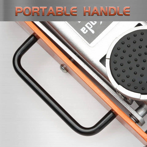 Portable handle on Low Profile 2 Ton Floor Jack With Aluminum And Steel Build, Dual Pump System For Lightning Fast Lifts