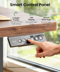 Smart control panel for Rock This Dual Motor Standing Desk Frame For 44 To 90 Inch Desktops, holds up to 264 lbs.