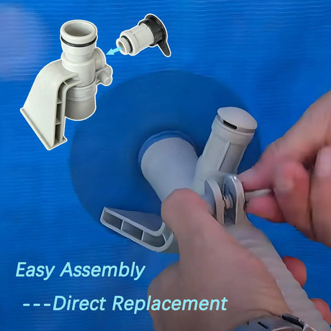 Installing air jet valve and cap replacement for above ground pools, precise fit for 12363 12373, easy plug and play install.