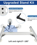 JQDML 24V reciprocating linear actuator kit with aluminum stand, remote control and speed controller