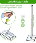 Heavy Duty Lawn Leveling Rake With 17x10 Inch Head And 5 Foot Adjustable Stainless Steel Handle showing length adjustability feature.