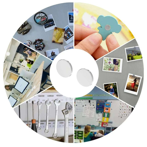 60 Pack N52 Neodymium Disc Magnets 0.5 Inch Diameter, 0.0625 Inch Thick Beefy And Ultra Strong Rare Earth Magnets For Fridge Use