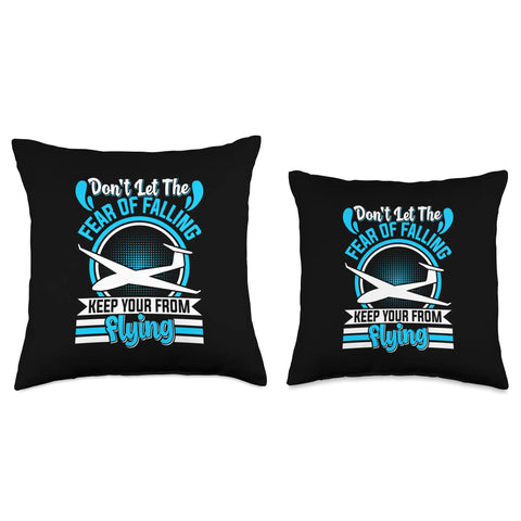 Soaring Sailplane Pilot Throw Pillow For Glider Enthusiasts And Aviation Fans Dope Flight Decor Gift For Aircraft Aficionados
