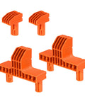 4 Pack Clamp Dogs Kit For Portable Folding Work Table Boss Grade Pins And Grips; nylon clamp dogs with 1-3/8 in pins