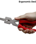 8 Inch MIG Welding Pliers That Are A Real Handy Workhorse With Nozzle Cleaner Rounded Hammer Face Tempered Wire Cutter And Ergonomic Vinyl Coated Handle For Easy One Hand Operation And Low Fatigue PM08