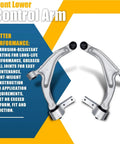 Honda Pilot Front Lower Control Arm Ball Joint Kit With Bushings 1 Pair Fits 2009-2015 Includes Left And Right Arms OEM 51350SZAA02 Beef Up Your Ride With Durable Easy Install