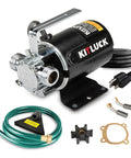 Portable 115V 1/10HP Water Transfer Pump Kit With 6 Ft Suction Hose, 330 GPH, Easy Drain For Pools, Rain Barrels And Aquariums